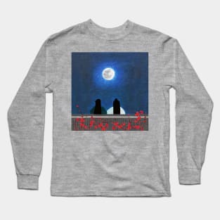 The Moon looks beautiful tonight Long Sleeve T-Shirt